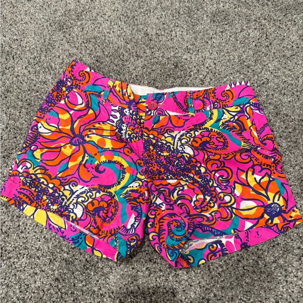 Lilly Pulitzer Callahan See and Be Seen Bright Neon Shorts 8